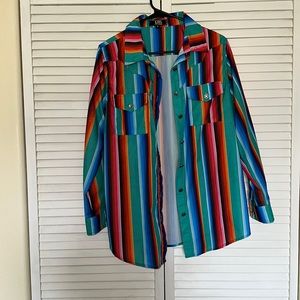 Women’s striped wester shirt.